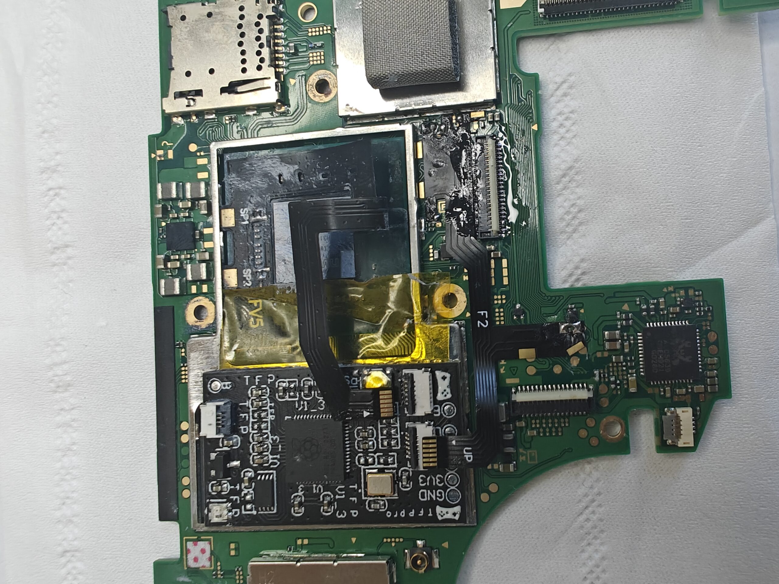 switchlite更换屏幕排线底座lite黑屏底座坏更换switch主板底座 - 图片 6