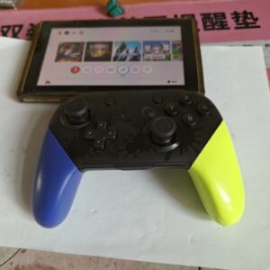 任天堂Switch Pro手柄漂移,喷射战士3限定款,蓝黄配