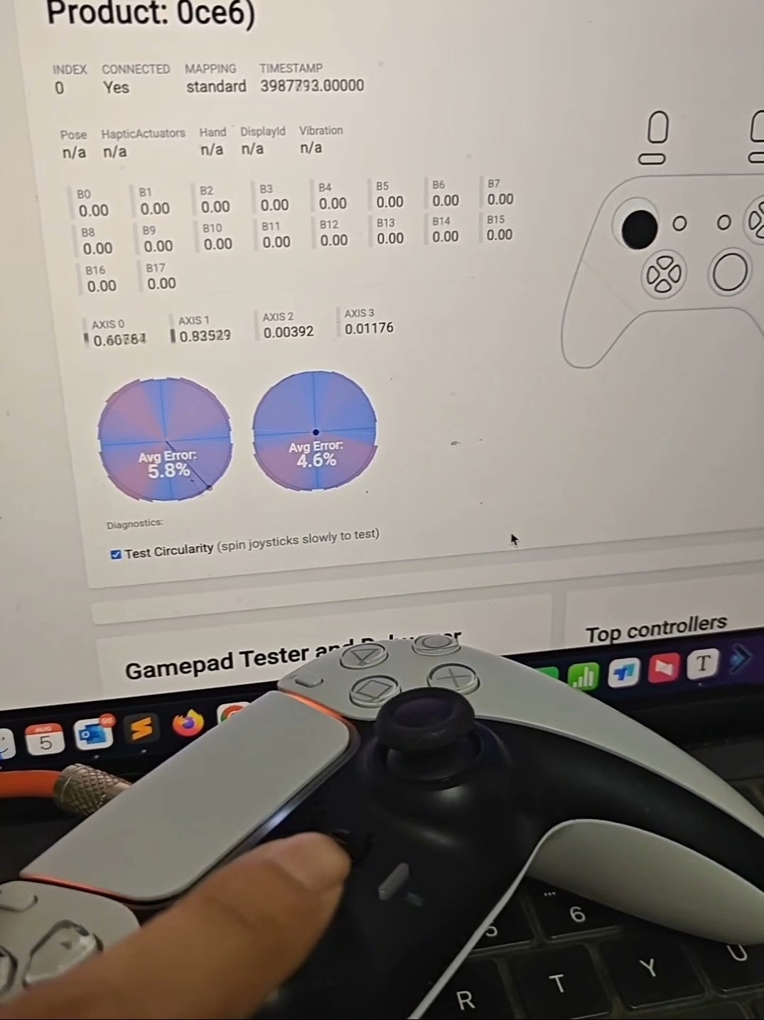 ps5手柄更换低阻尼摇杆 tmr低阻尼摇杆 80克力摇杆 8 - 图片 8