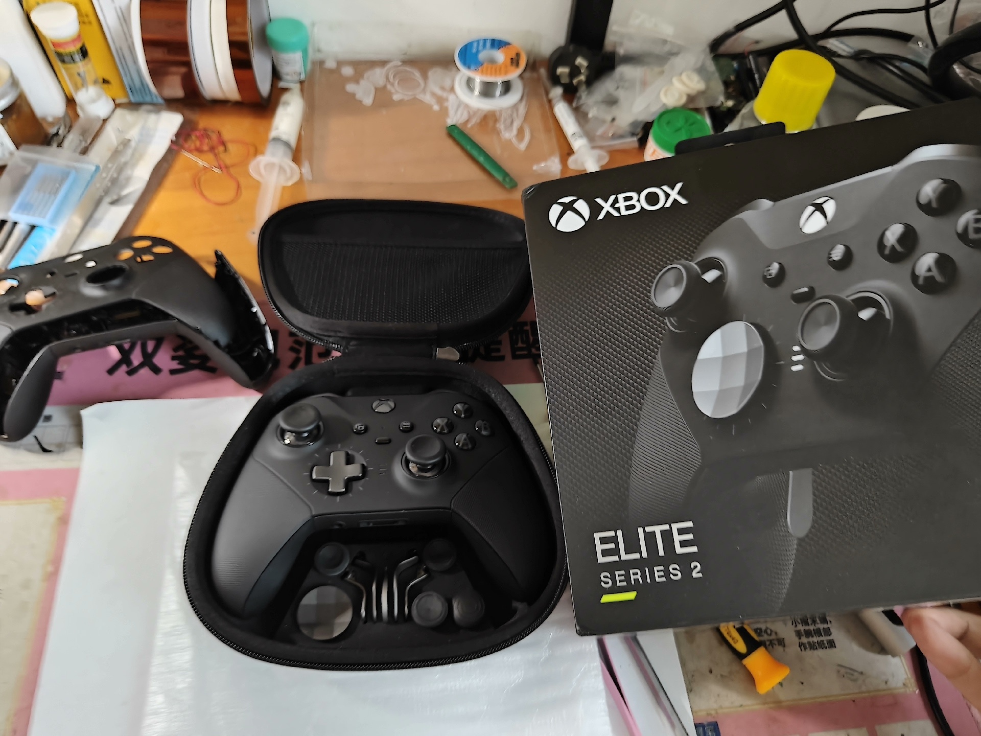 xbox精英二代更换外壳 xbox精英二代换壳 精英手柄皮掉