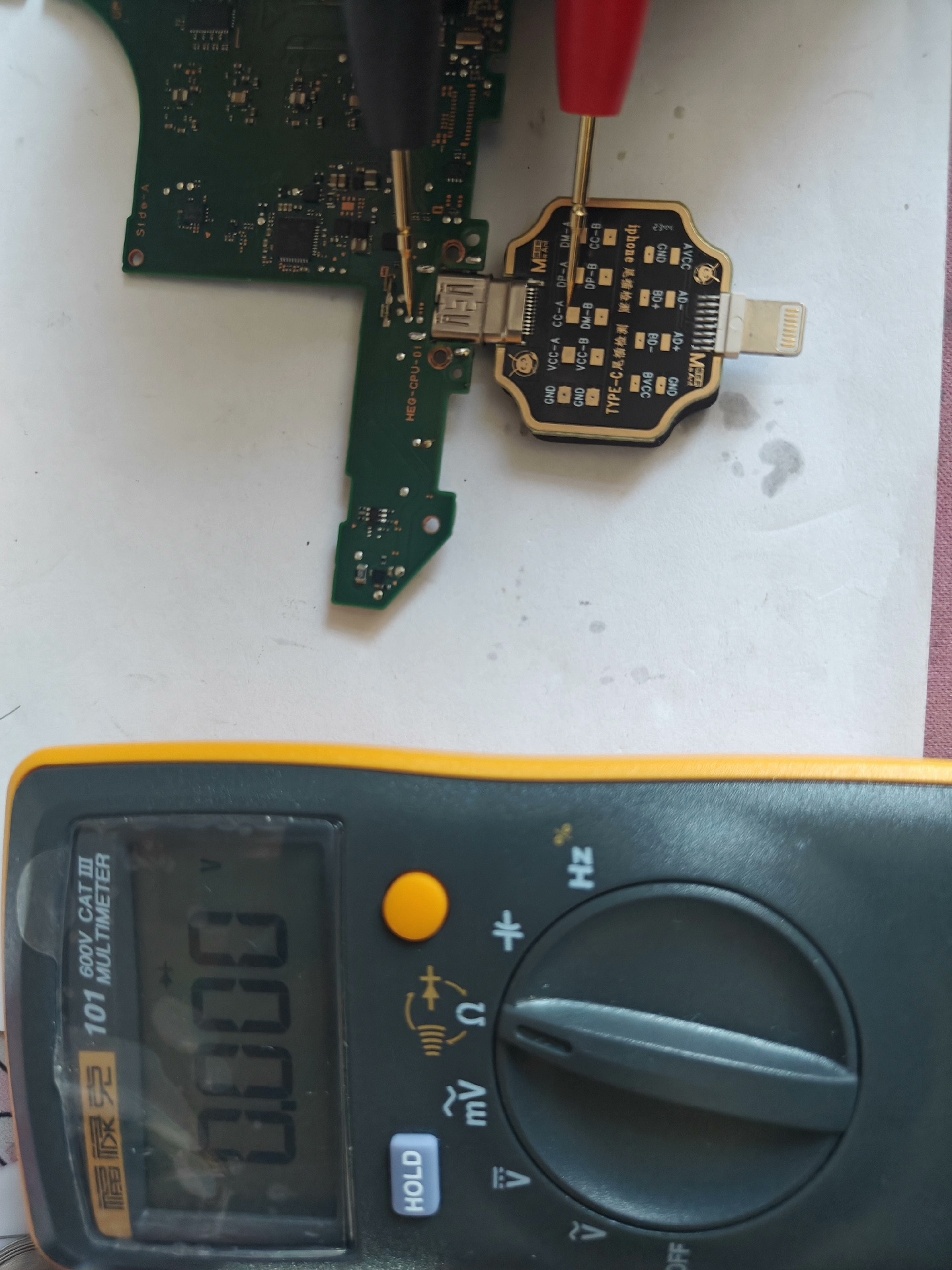 switch oled更换c口 换尾插 补救焊盘 换type - 图片 7